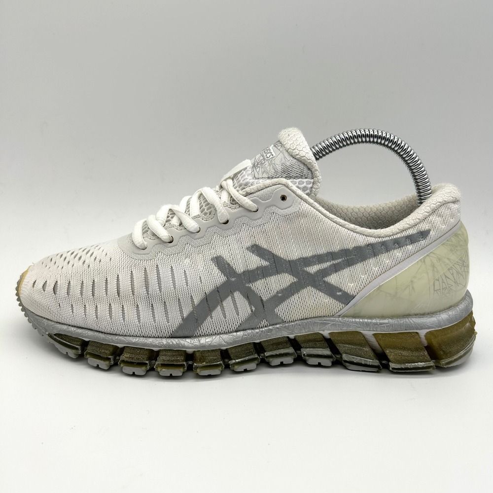 Asics Gel-Quantum 360 Shoes Womens 8 White‎ Silver Running Sneakers T5J6N